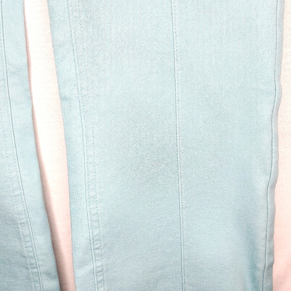 Diane Gilman DG2 suddenly slim jeans. Aqua blue, bootcut, Size Large. - Picture 10 of 13